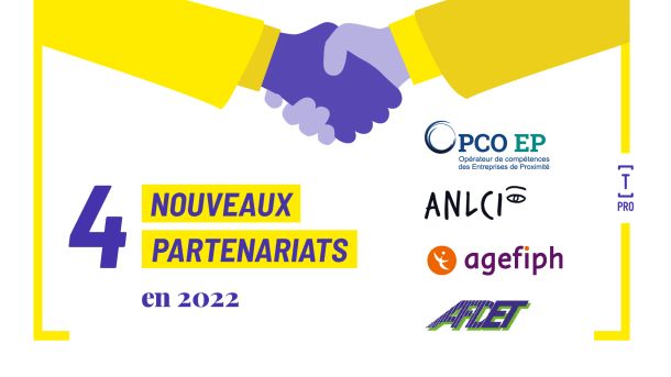 Signature de 4 partenariats au service de la reconversion professionnelle en 2022